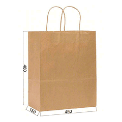 Bolsa papel kraft : 48*45*15cm unidad