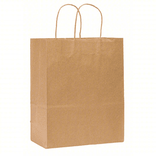 pack 50 Bolsa papel kraft 20*14*8 cm 