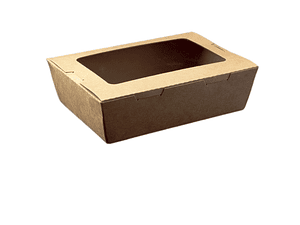 Caja con ventana 21x15,2x6 cm 12 unidades 1600 ml