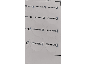 Stickers personalizados 5x5 redondos 12 unid