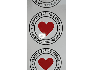 stickers hecho a mano 15 unid