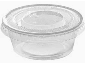 pocillo 1,5 oz con tapa 100 unid