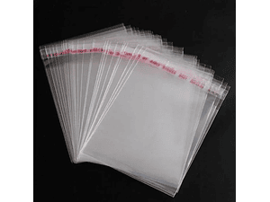 Bolsas celofán (Polipropileno) 25x35 cm autoadhesivas 100 unidades 