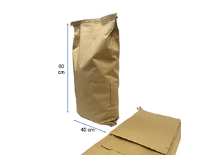 Bolsa saco 60x40 2.5 kg  forradas 100 unidades Para carbon o tierra