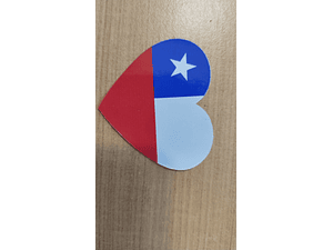 sticker bandera chilena 15 unidades