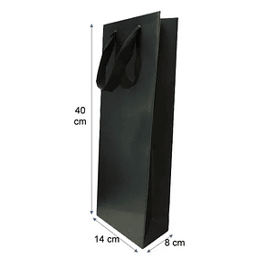Set 50 unid Bolsa Premium para botella 40x14x8 Negra