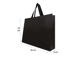 Set Bolsa De Papel premium 40X30X9 negra