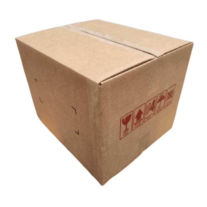 Set 5 cajas de 39x33x31 cartón doble reutilizada 1 cinta de embalaje de regalo 2