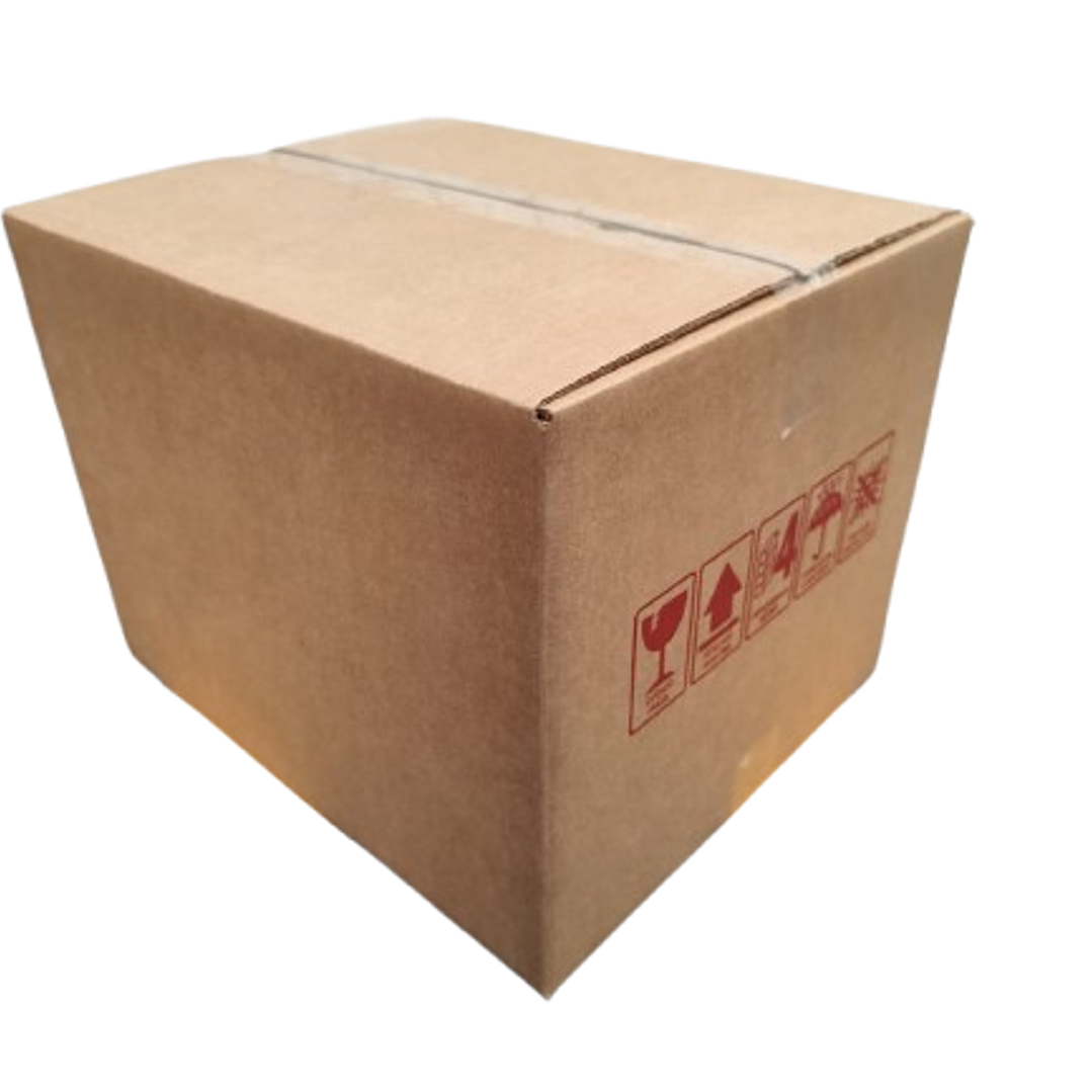 Set 5 cajas de 39x33x31 cartón doble reutilizada 1 cinta de embalaje de regalo 3