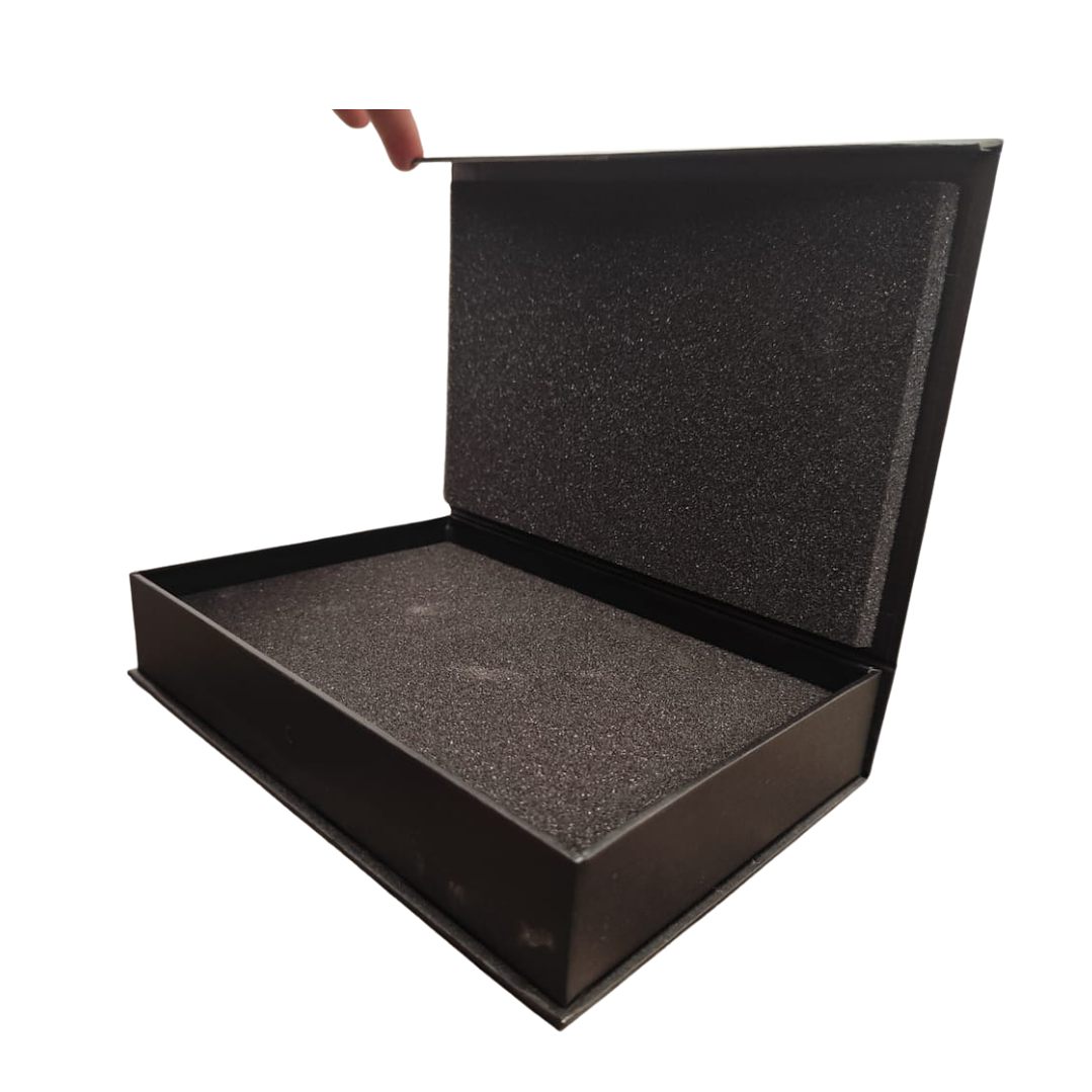 Set 4 cajas magnéticas 27x19x5,5 negras 2