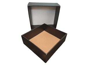 Set cajas 27x26x9 12 unidades negras