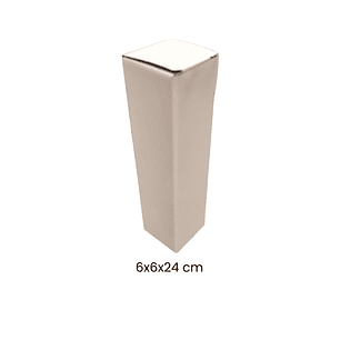 Set 100 cajas 6x6x24 cm blancas