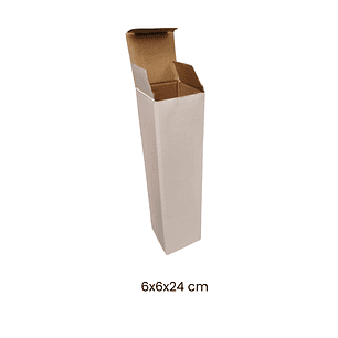 Set 100 cajas 6x6x24 cm blancas