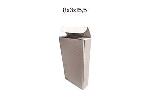 Set 12 cajas 8x3x15,5 Blancas