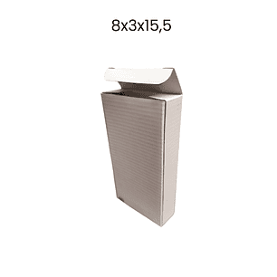 Set 12 cajas 8x3x15,5 Blancas