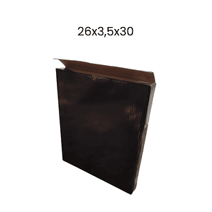 Set 12 cajas negras 26x3,5x30 negras