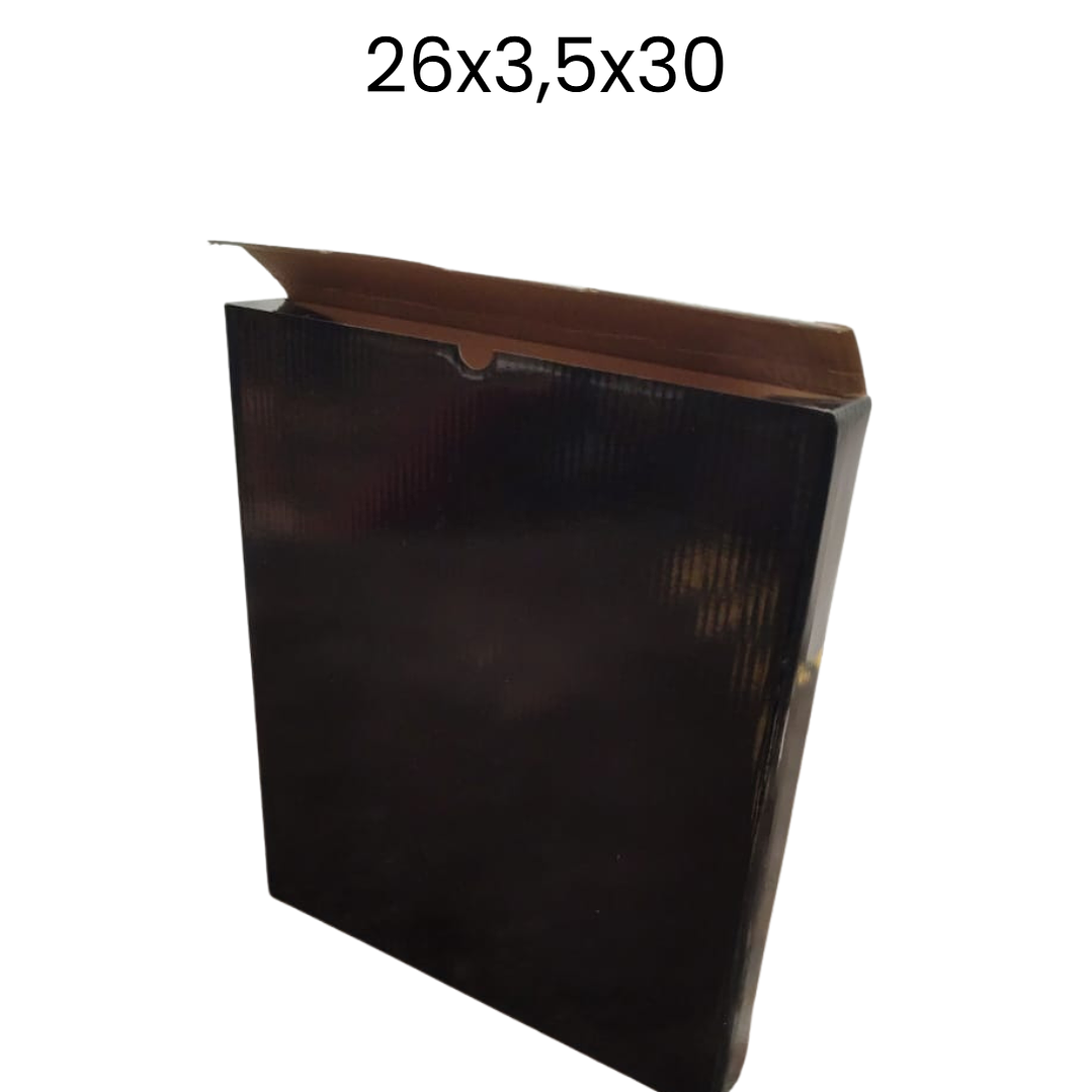 Set 12 cajas negras 26x3,5x30 negras 1
