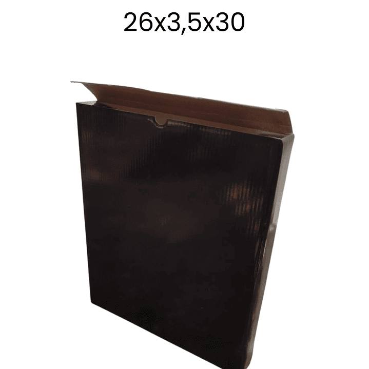 Set 12 cajas negras 26x3,5x30 negras 1