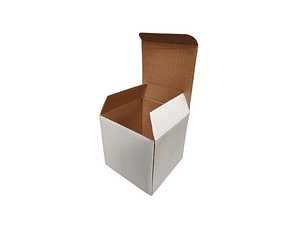 Set 48 cajas blancas 10,5x10,5x10,5 blancas cartón microcorrugado
