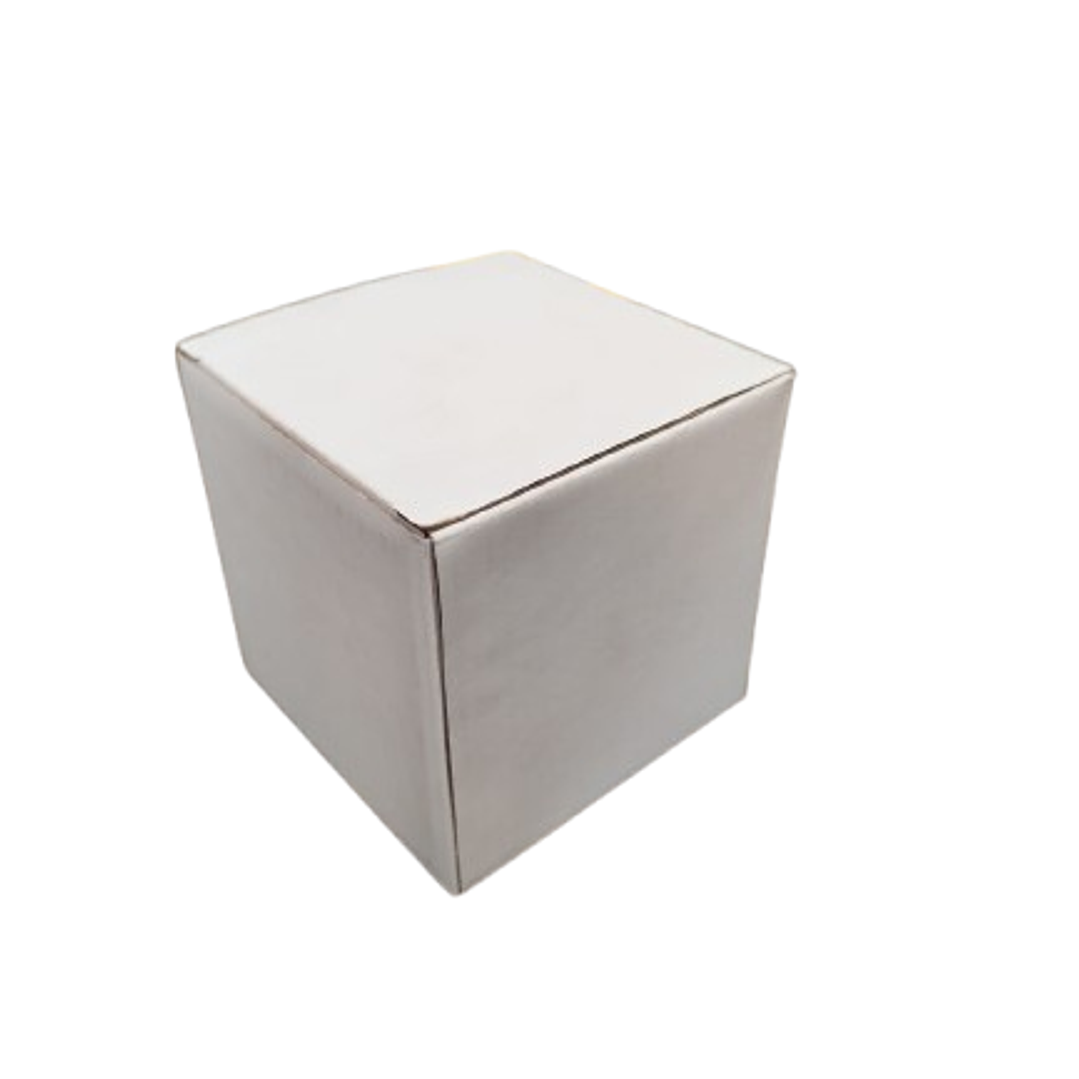 Set 48 cajas blancas 10,5x10,5x10,5 blancas cartón microcorrugado 3