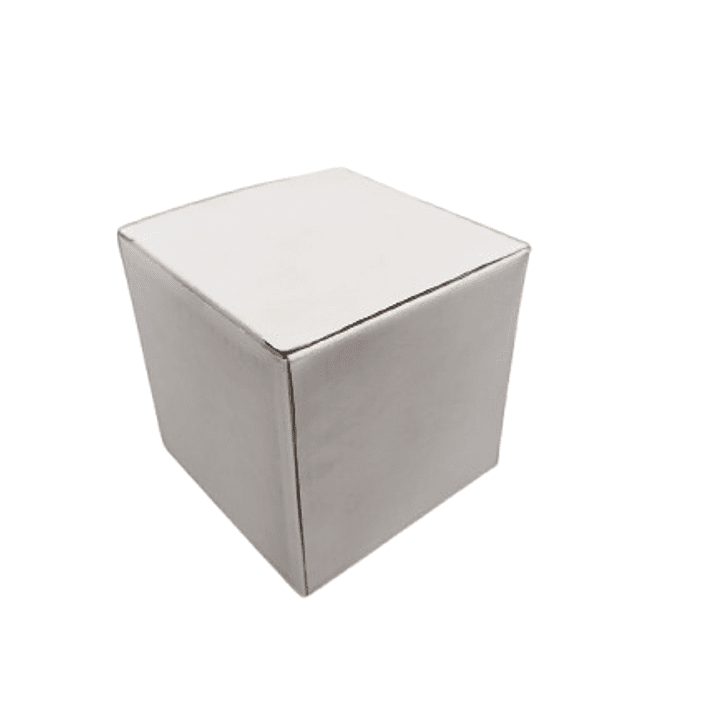 Set 48 cajas blancas 10,5x10,5x10,5 blancas cartón microcorrugado 3