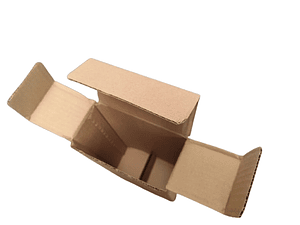 Set 24 cajas 15x8x23,5 carton microcorrugado café
