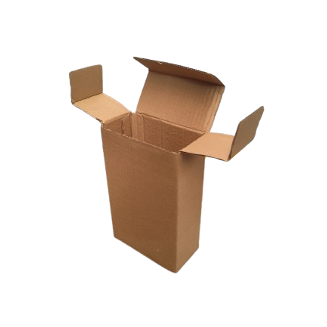 Set 24 cajas 15x8x23,5 carton microcorrugado café 4
