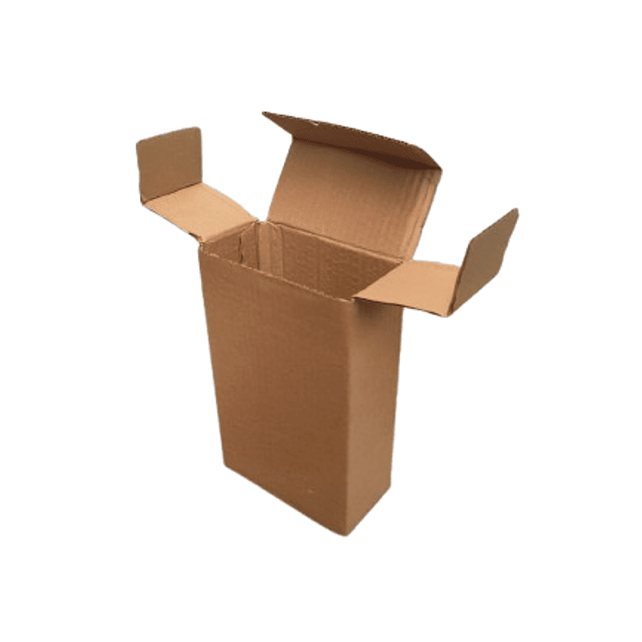 Set 24 cajas 15x8x23,5 carton microcorrugado café 4