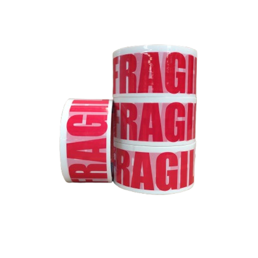 Pack 4 Cinta adhesiva frágil 48 mm 40 metros 1