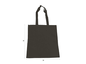 pack Bolsa de algodón negra 39x39 4 unid