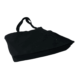 Bolsa de Algodon “58X40” + Fuelle 10 Cms De Fondo Negra