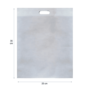 Pack 50 Bolsa Tnt ( Tela No Tejida) “25X35” Troquel (3Kg. Máx.) blanca o negra