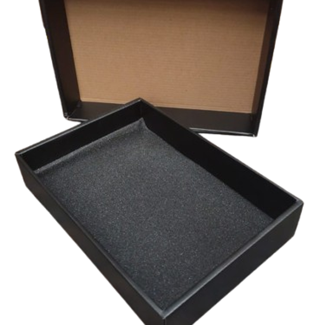 Set cajas 29,5x21x5,5 25 unidades negras 2