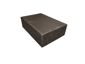 Set 8 cajas 27x18,5x8 negra con tapa 