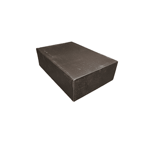 Set 8 cajas 27x18,5x8 negra con tapa 