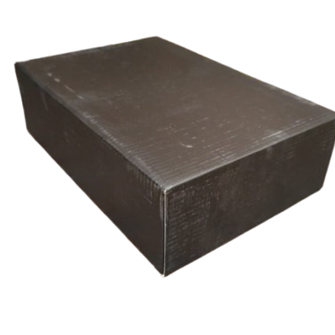 Set 8 cajas 27x18,5x8 negra con tapa  1