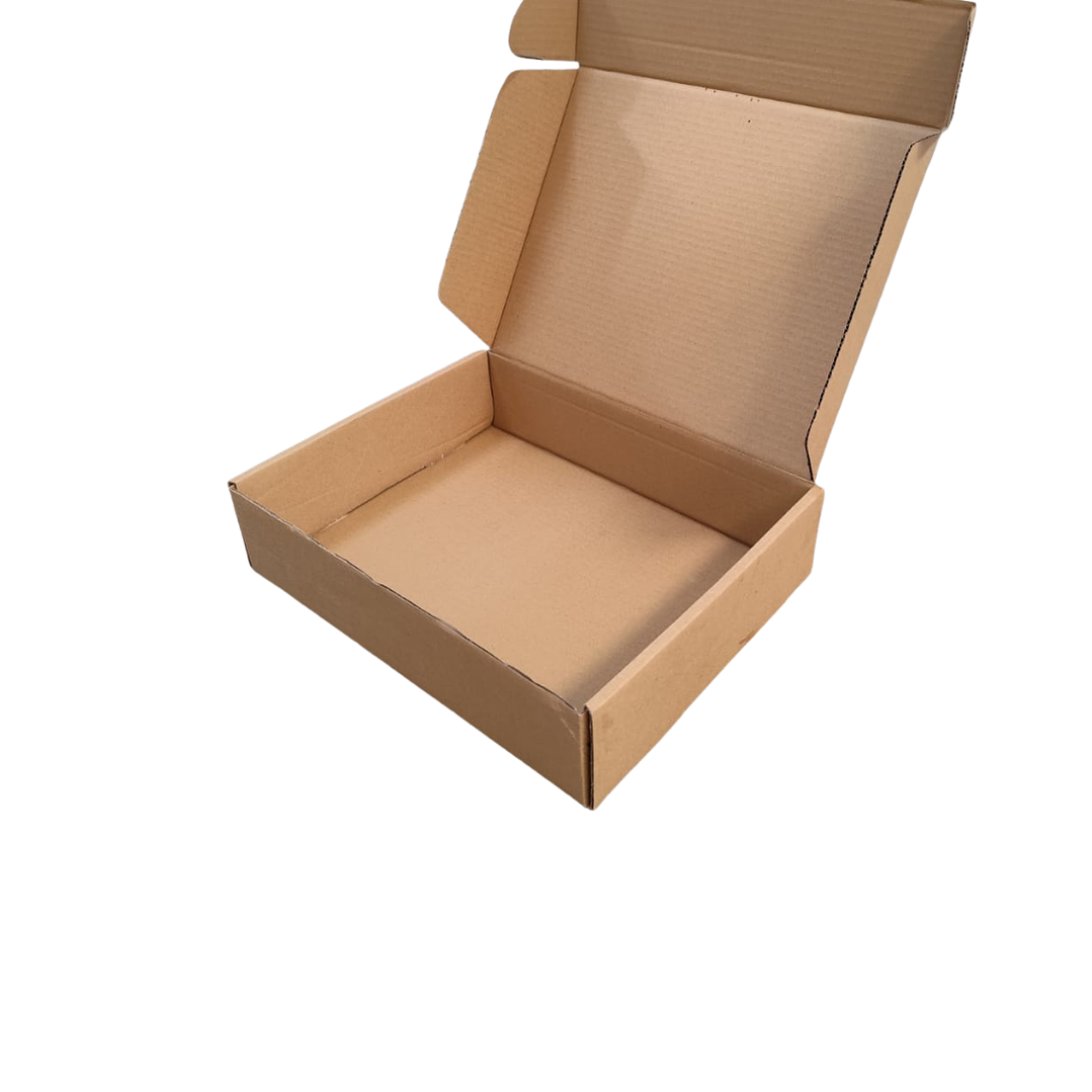 Set 12 cajas autoarmables 36x27x9 cm de cartón microcorrugado 3