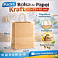 Pack bolsas de papel kraft 30x22x10 cm - Miniatura 1