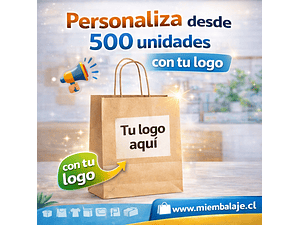 Pack de bolsas de papel kraft 41x30x12 cm 