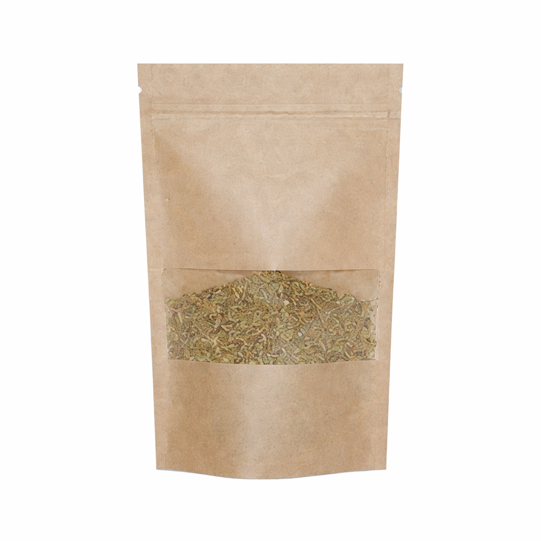 Set 100 bolsas doypack 26x35 cm con ventana 1