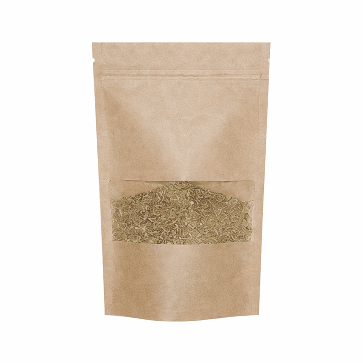 Set 100 bolsas doypack 26x35 cm con ventana 1