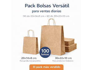 Pack Bolsas versátil