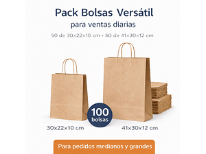 Kit  Bolsas Pedidos medianos-grandes