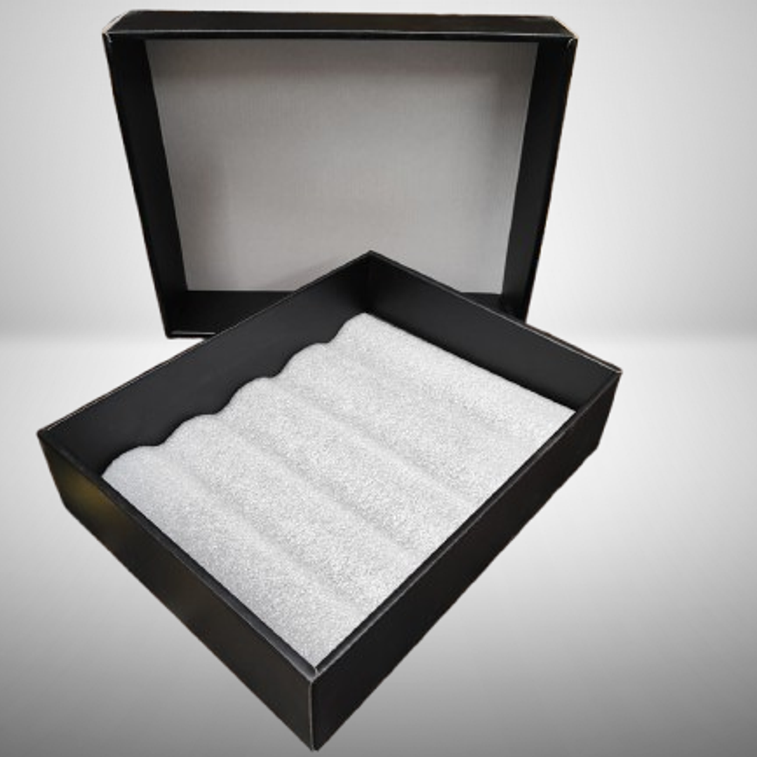 Set cajas 34x26,5x8 6 unidades negras 1