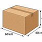 Pack 5 cajas de cartón 60x40x40 cm + cinta embalaje  - Miniatura 5
