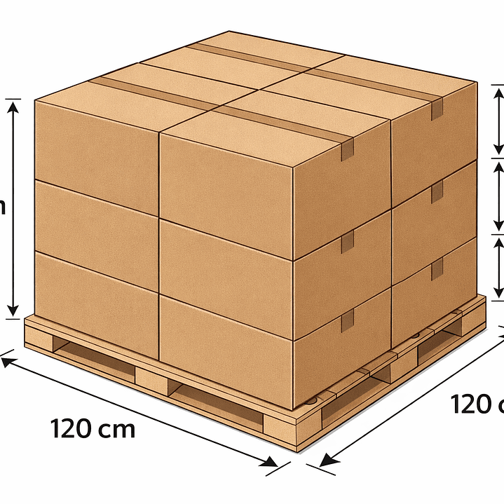 Pack 5 cajas de cartón 60x40x40 cm + cinta embalaje  4
