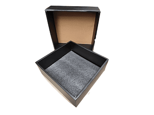 Set cajas 32,5x30,5x11,5  6 unidades negras con tapa