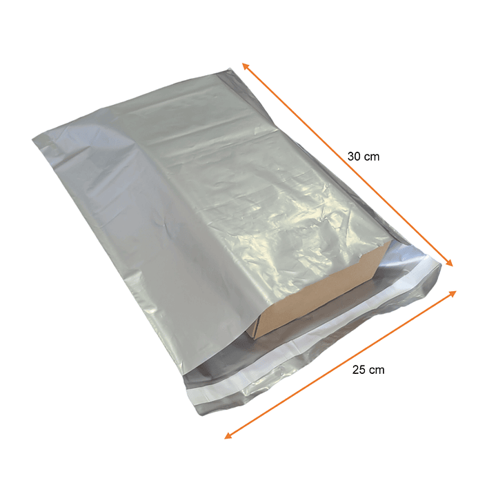 Sobre Bolsa Para encomienda 25x30 cm autoadhesiva gris 1
