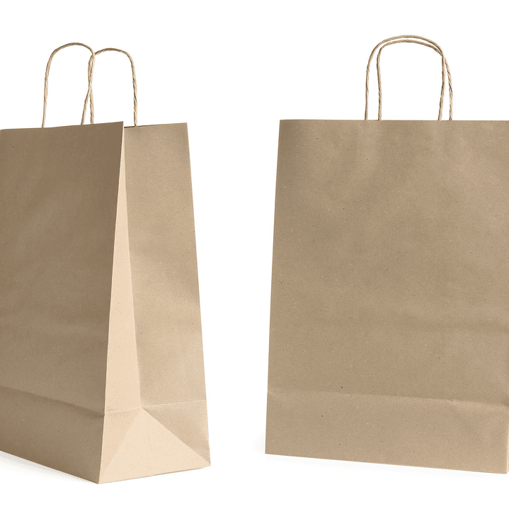 Pack bolsas de papel kraft 30x22x10 cm 3