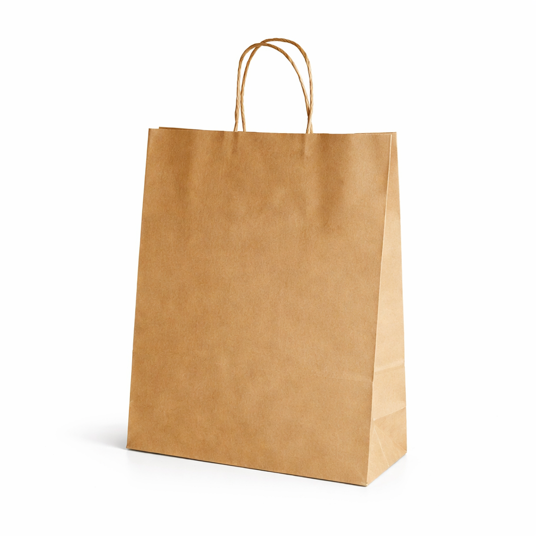 Pack bolsas de papel kraft 30x22x10 cm 7